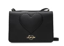 Love Moschino Black Heart shoulder Bag gold tone hardwear logo New with Tags