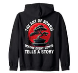 The Art of Bonsai Where Every Curve Tells a Story Zip Hoodie