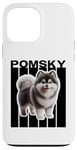 Coque pour iPhone 13 Pro Max Amoureux des chiens Pomsky