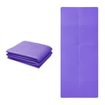 Good Nite Tapis de Yoga Pliable, antidérapant, Portable, léger, pour Gymnastique, Pilates, Sport, Voyage, Exercice pour Homme et Femme, 183 x 61 x 0,6 cm (Violet)