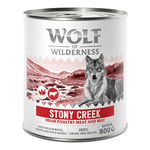 Wolf of Wilderness "Expedition" Senior 6 x 800 g - Paljon tuoretta siipikarjanlihaa mukana  - Stony Creek - siipikarja ja nauta