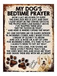 SHAWPRINT MY Dog's Bedtime Prayer Retro Style Metal TIN Sign/Plaque, Poodle, 4" x 3" Fridge Magnet