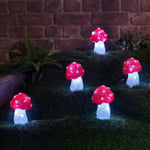 5 InLit Ice Mushroom Fairy String Lights Battery Powered Christmas Party Xmas