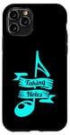 Coque pour iPhone 11 Pro Prendre des notes musicales amusantes jeu de mots pour musicien musique drôle