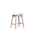 Massproductions - Icha Stool - H 500, Natural Beech, Utan klädsel - Valnöt - Pallar