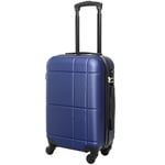 Ryanair Valise Cabine légère avec Serrure TSA, 52 x 35 x 20 cm, Valise de Cabine de 50,8 cm avec roulettes, Coque Rigide British Airways, RyanAir, Virgin Atlantic, Emirates et Plus Encore, Bleu