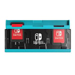 Nintendo Licensed Push Card Case 6 For Nintendo Switch Neon Blue NSW-127 F/S NEW