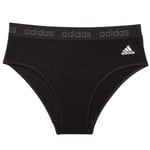 adidas Truser Solid Cotton Bikini Style Brief Svart bomull X-Large Dame