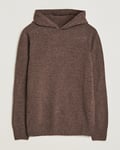 Gran Sasso Wool Hoodie Brown Melange