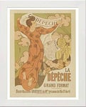 Lumartos, Vintage Poster MAF140 La Depeche Maurice Denis Contemporary Home Decor Wall Art Print, White Frame, A3 Size