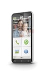 Emporia SMART.4 - easy-to-use smartphone for seniors with emergency function, unlocked for all carriers, 32MB RAM with Black Bookcover Case