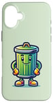 iPhone 16 Plus Garbage Trash Can Cartoon Character Design Case