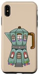 iPhone XS Max Creative Cozy Coffee House Cafe, Stovetop Espresso Maker Case