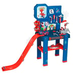 SMOBY Spidey and His Amazing Friends Workbench - Help to Spidey build his Crawler. Children's Toy Pretend Play Workbench with launching slide ramp - for Boys and Girls Ages 3 4 5 6 7 Years Old