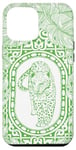 Coque pour iPhone 15 Plus Léopard vert Preppy Kelly, jungle de feuilles de palmier