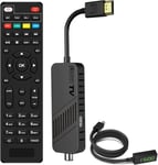 Décodeur DVB-T2 TNT Full HD 1080P,TV Decodeur Caché derrière la TV,Affichage numérique,HEVC H265 Main 10 Bits,2in1 télécommande,HDMI/AV,USB(Q208)