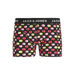 JACK & JONES Men's Jacdots Trunks Noos Boxer Shorts, Multicoloured (Black Black), X-Large