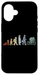 Coque pour iPhone 16 Evolution d'un cycliste Amoureux du vélo Biking