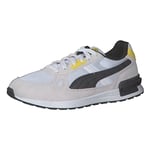 PUMA Mixte Graviton Pro BVB Chaussure de Football, White Black-Cyber Yellow, 38 EU