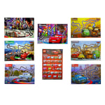 Disney Cars 2 Poster Kids Wall Art Pack Film Characters Racing Lego Pack of 8