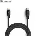 Adam Elements PeAk II USB-C to Lightning Cable - 2 meter - Svart