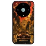 Coque noire pour Magic 5 LITE hawaii vintage