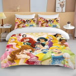 Y1196 Lakanat Princess Snow White Vuodevaatteet, Cinderella Ella -Peitto, Ariel & Amp_200x200cm 78x78in