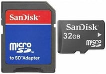 Carte mémoire Micro SD SDHC 32 Go + adaptateur SD pour Sony Xperia C3, C4, C5 Ultra, E3, E4, E4G, E5, M2, M4, M5, X, XA, Z3, Z5, Z5 Compact Premium