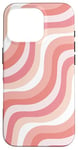 iPhone 16 Pro Liquid Swirl Abstract Pattern in Blush Soft Pink Terracotta Case