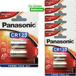 12 x Panasonic CR123A 3V Lithium Photo Battery 123 CR123 DL123 CR17345 Camera