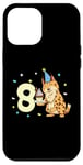 Coque pour iPhone 12 Pro Max Je suis 8 avec lynx - anniversaire enfant 8 ans