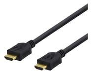 DELTACO HDMI-kaapeli, High-Speed, 10 m, Ethernet, 4K UHD, must