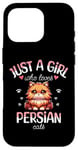 Coque pour iPhone 16 Pro Fille Qui Aime Les Chats Persans Adore Chat Persan