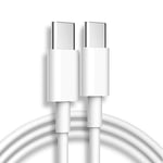 Câble Rapide USB-C vers USB-C 20W pour iPhone 15 Pro Max iPhone 15 Pro iPhone 15 Plus - Blanc 1M - E.F.Connection