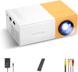 Mini Projecteur,Projecteur Portable Yg300 Pour Dessin Animé,Projecteur De Film Extérieur,Projecteur Vidéo Led Pico Pour Cinéma Maison Avec Interfaces Hdmi (Prise Ue)