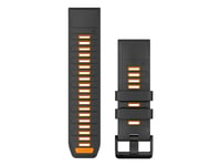 Garmin Quickfit-Armband 26 Mm Silikon Graphit/Spark Orange (010-13393-05)