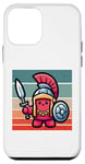 iPhone 12 mini Cartoon soldier character helmet shield sword historical Case