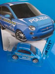 Fiat 500 Polizia 50 🔥 1:64 Hot wheels 2015 HW City Police Italia