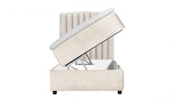 SoffaDirekt DANVIK/PRIMO 120 Sängpaket Sammet Beige