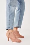 Good For The Sole: Extra Wide Fit Marlo Comfort Zip Heeled Ankle Boots