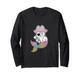 Pirate Mermaid Cat Cats Lover Kitten Pet Owner Long Sleeve T-Shirt