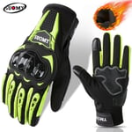 (XXLGreen)Talvi vedenpitävä Guantes Moto Moottoripyöräkäsineet Miesten Naisten Syksy Motocross Biker Glove Kosketusnäyttö Pyöräily Luvas M-XXL Moottoripyöräkäsineet