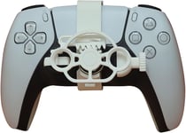 Pour Ps5 3d Mini Volant De Contrôleur Gaming Racing Game Accessoires De Remplacement (White)