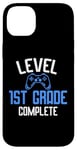 Coque pour iPhone 14 Plus Funny Level 1re année complète le dernier jour d'école de l'été