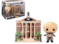 Funko Pop Town Back to the Future Doc with Clock Tower Vinyl Figure New Free PP