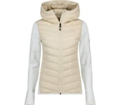 Frost Down Hybrid Hood W lättviktsjacka Dam SAND FOG/OFFWHITE/ L