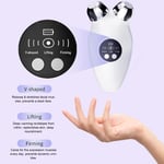 Facial Toning Device Lifting Heating Microcurrent Facial Massager Roller Anti