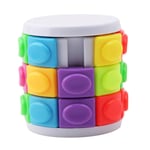 PULABO Magic Cube Puzzle Cube Brain Teaser Mind Bending Button Twist Slide Toy Logic Game White 3layer Superiorâ€‚Quality and Creative High Quality,Safety