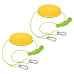 20FT Float Rope Tow Line, 2 Set Heavy Duty Buoy Ball Float Leash Green