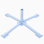 Support de parasol de plage pliable Portable, support de Base de parasol de Patio ext&eacute;rieur blanc